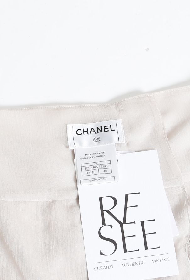 Chanel 2004 Silk Pleated Skirt - 4