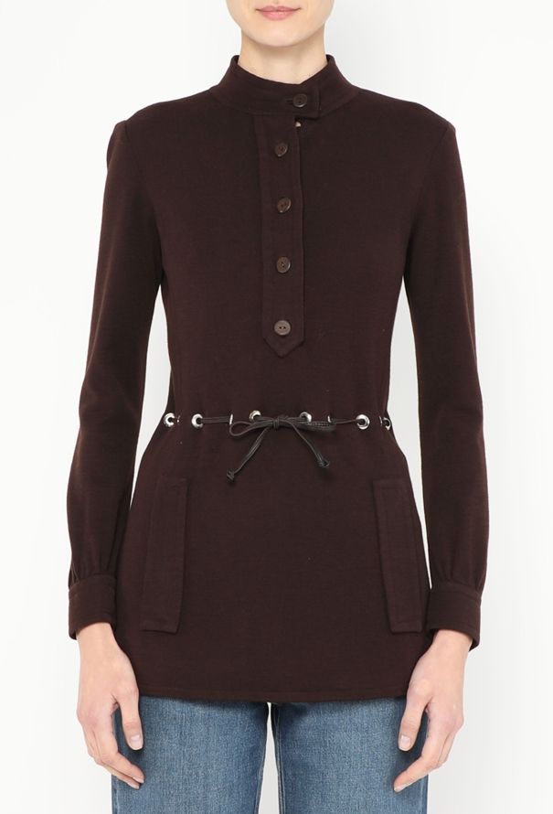 Saint Laurent ICONIC Haute Couture Fall 1968 Eyelet Tunic - 1