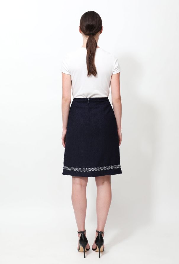 Chanel 1994 Bouclé Tweed Skirt - 3