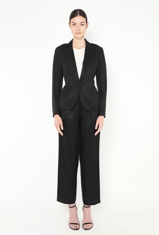 Alaïa Vintage Cinched Twill Suit - 1