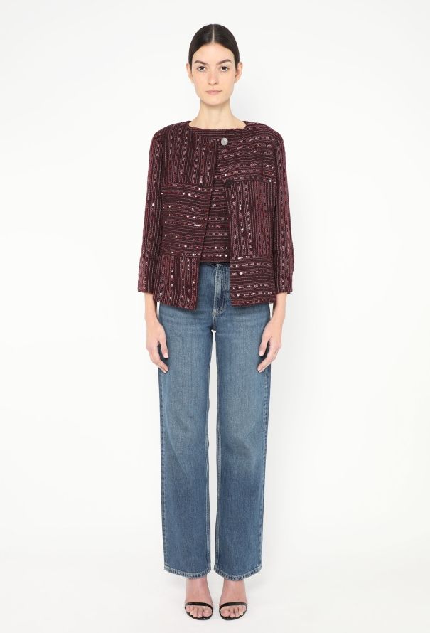 Chanel 2000 Sequin Tweed Jacket & Top - 4