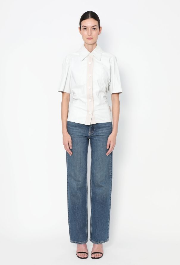 Céline 2017 Belted Lambskin Top - 4