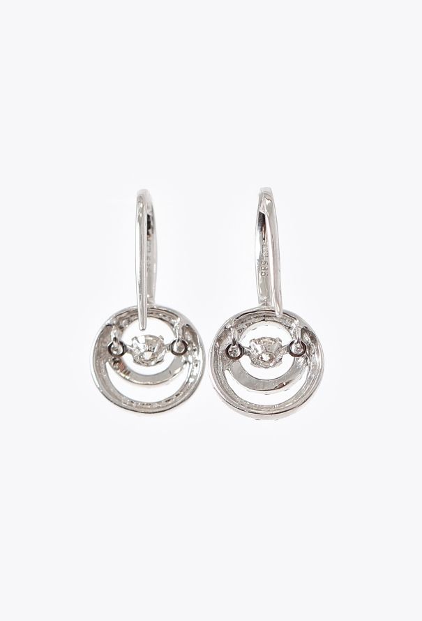 Modern Fine Jewelry 14K White Gold & Diamond Earrings - 6