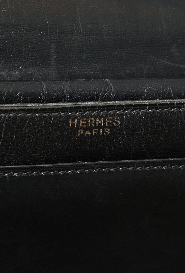 Hermès '70s Black Box Cordeau Bag - 12