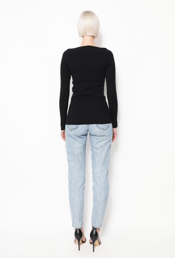 Balenciaga 2020 Ribbed Sweetheart Top - 3