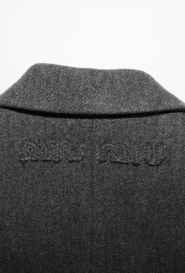 Miu Miu F/W 2024 Cinched Twill Emblem Blazer - 6