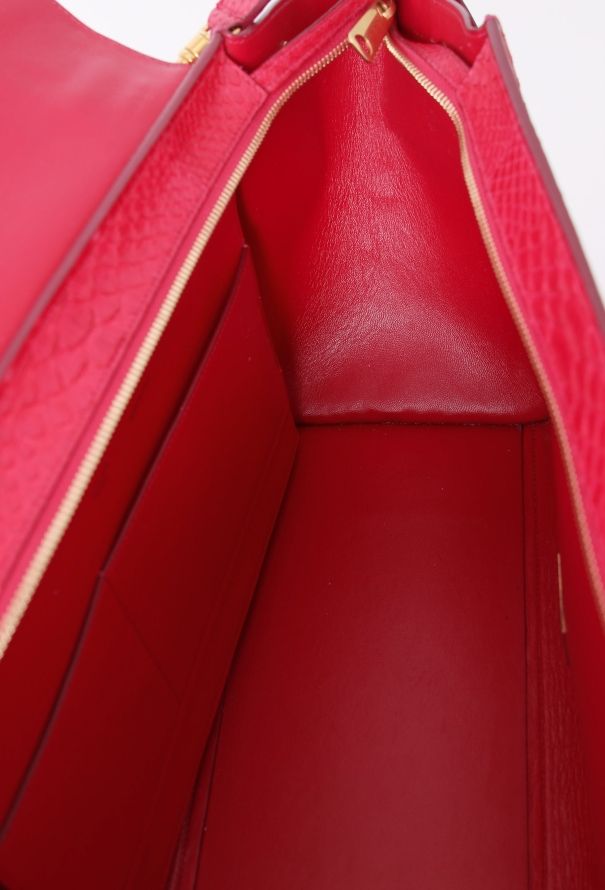 Céline Fuchsia Python Trapeze Bag - 13