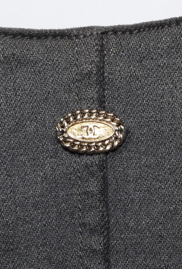 Chanel 2005 Quilted Iridescent Denim Jacket - 8