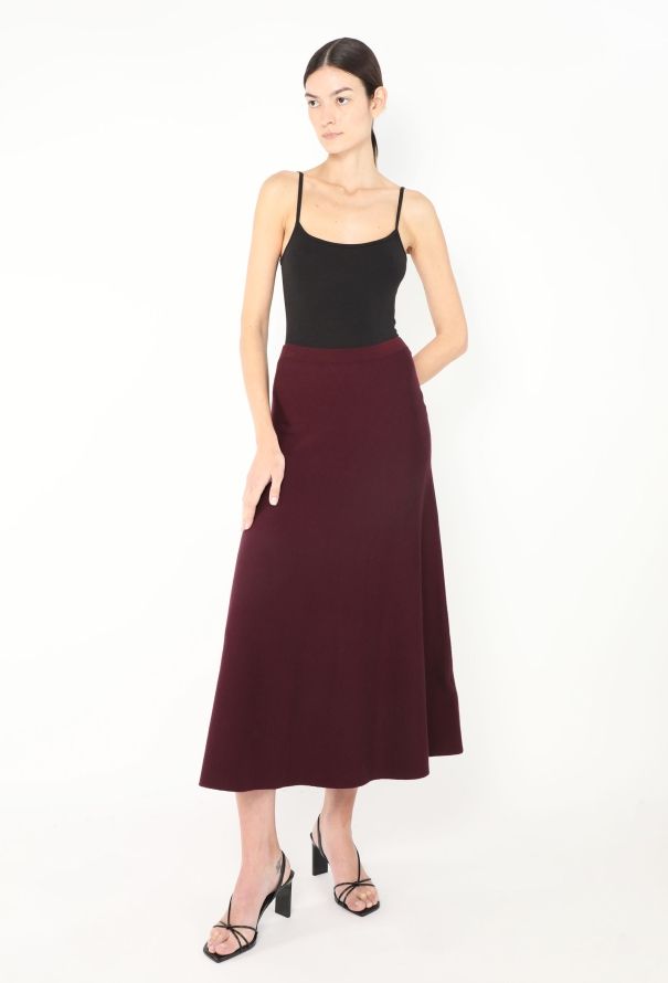Gabriela Hearst F/W 2021 Flared Knit Skirt - 4