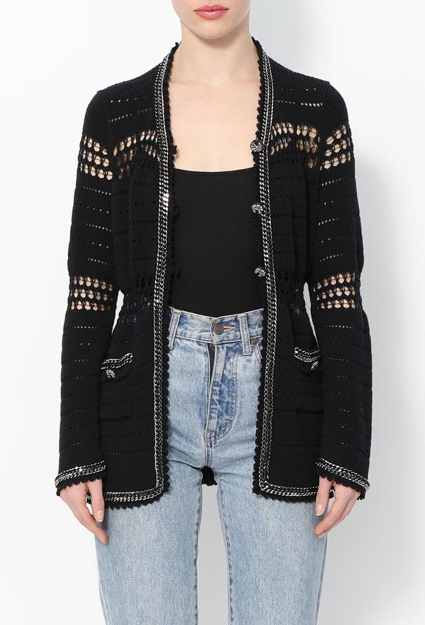 Chanel 2010 Chainlink Trim Cardigan - 4