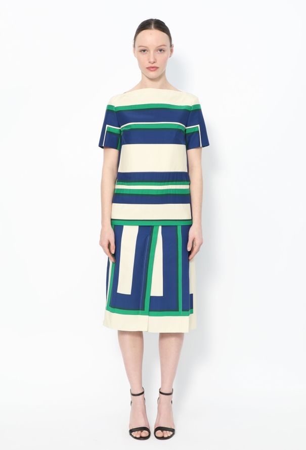 Céline S/S 2011 Striped Silk Top - 3
