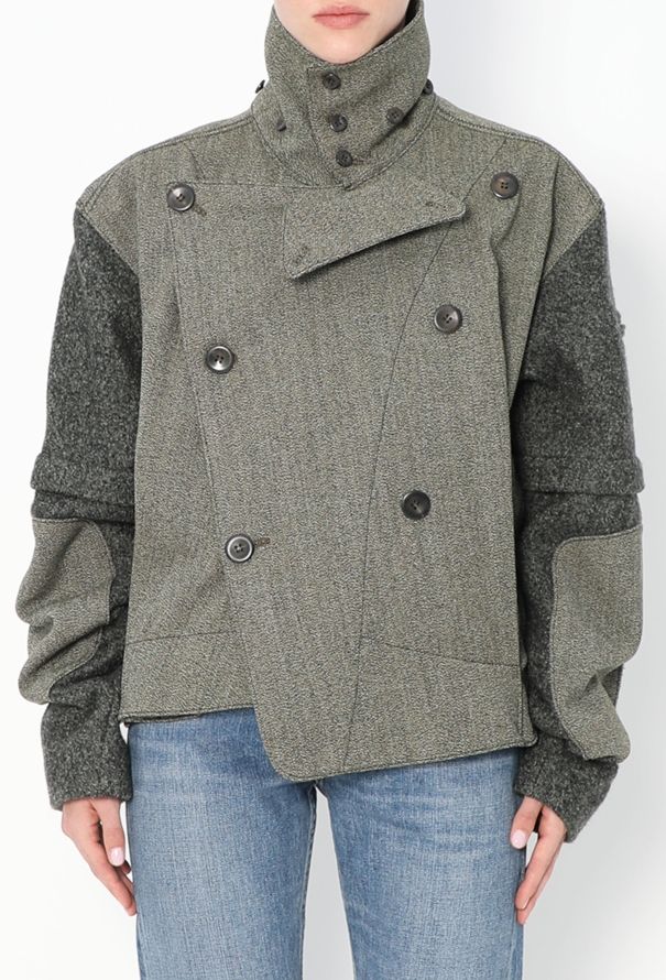 Balenciaga F/W 2004 Asymmetrical Wool Jacket - 3