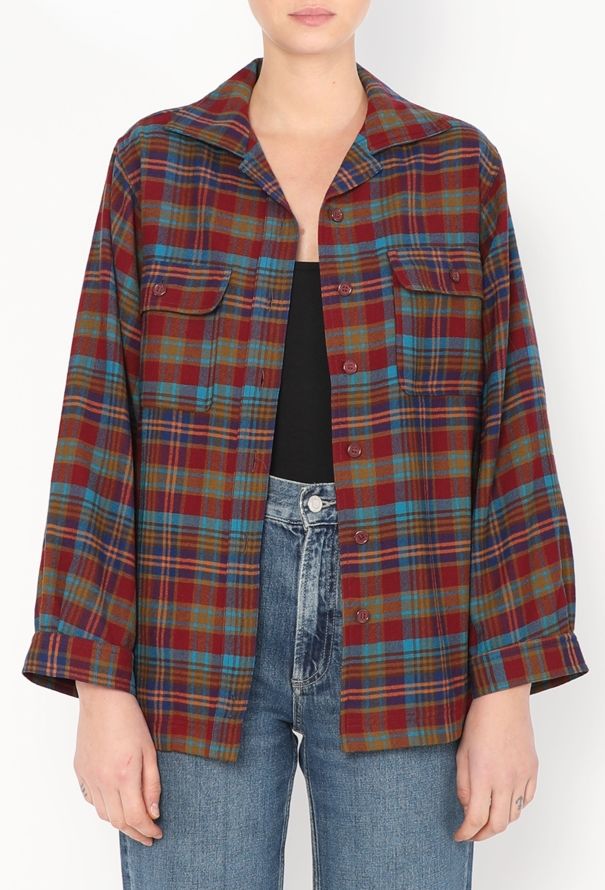 Saint Laurent 1979 Plaid Flannel Shirt - 4