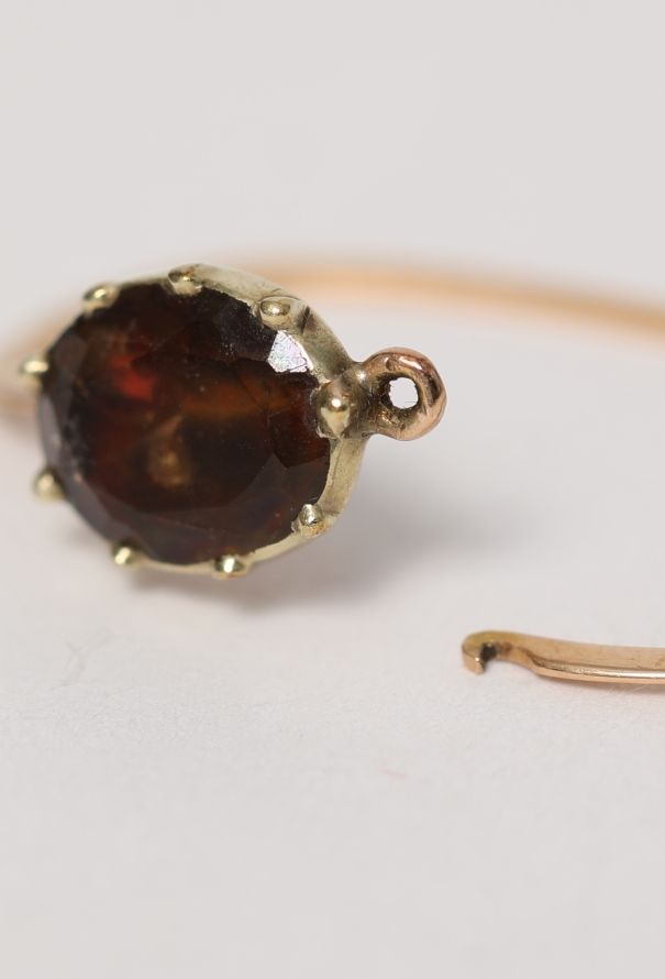 Vintage Fine Jewelry 18k Yellow Gold & Gemstone Earrings - 8