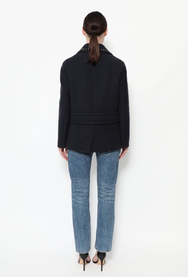 Valentino Pre-Fall 2016 Rockstud Peacoat - 6