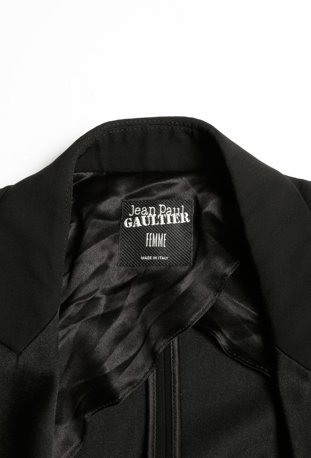 Jean Paul Gaultier 90s Belted Smoking Dress - 4