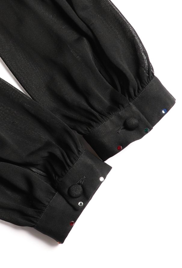 Louis Féraud '90s Embellished Chiffon Dress - 7