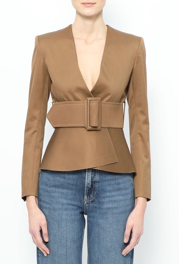 Céline S/S 2012 Belted Peplum Jacket - 1