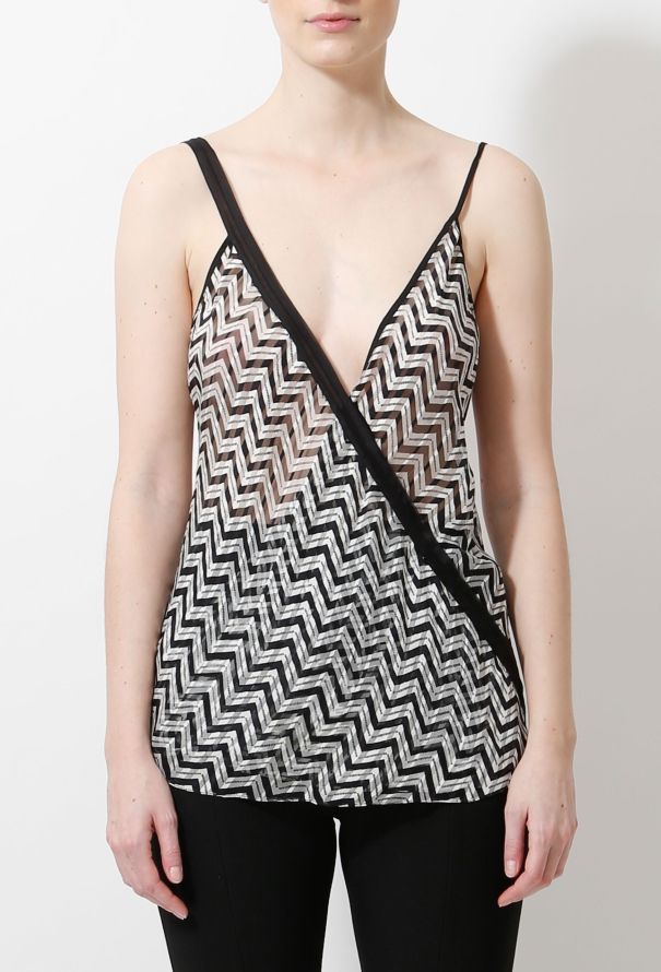Balenciaga S/S 2005 Zigzag Silk Top - 1