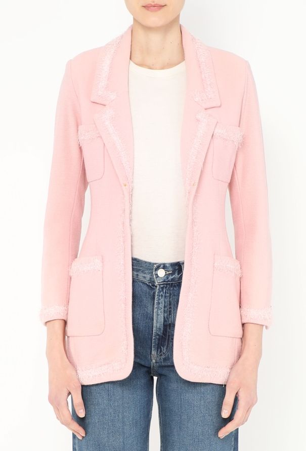 Chanel CAMPAIGN F/W 1994 Frayed Bouclé Jacket - 1
