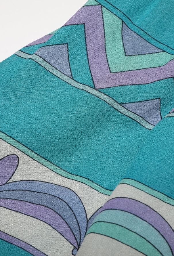 Emilio Pucci '70s Abstract Georgette Skirt - 7