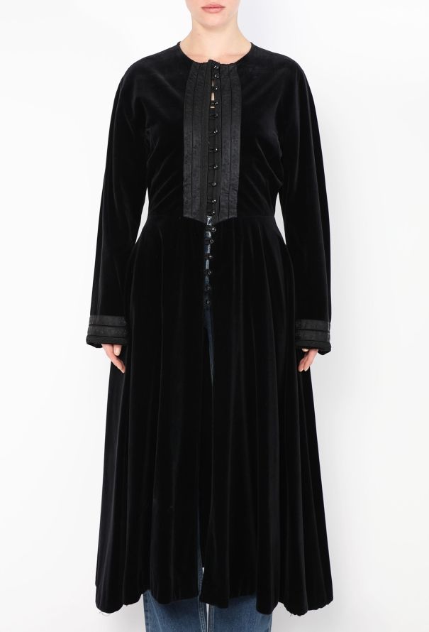 Jean Paul Gaultier Vintage Gibo Velvet Evening Coat - 2