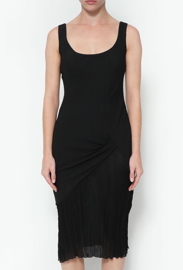 Dior S/S 1999 Ruched Crêpe Dress - 3