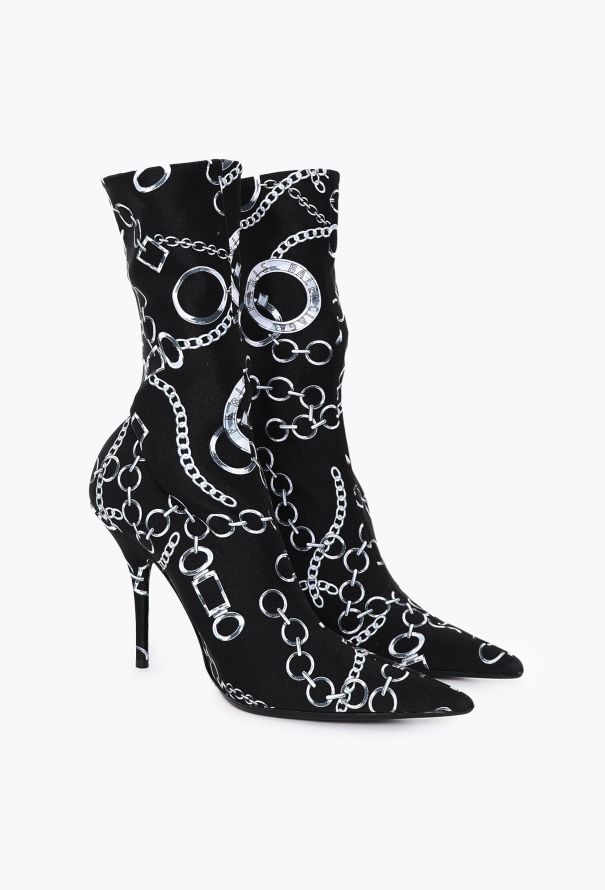 Balenciaga 2017 Chainlink Knife Sock Boots - 3