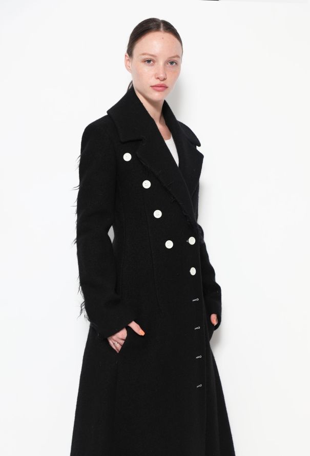 Céline CAMPAIGN F/W 2014 Contrast Wool Coat - 3