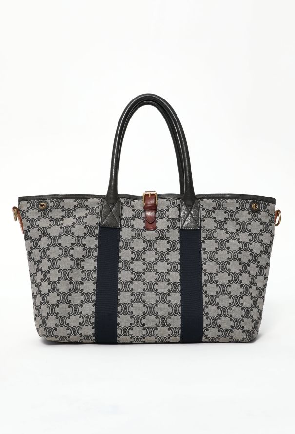 Céline Navy Triomphe Tote Bag - 1
