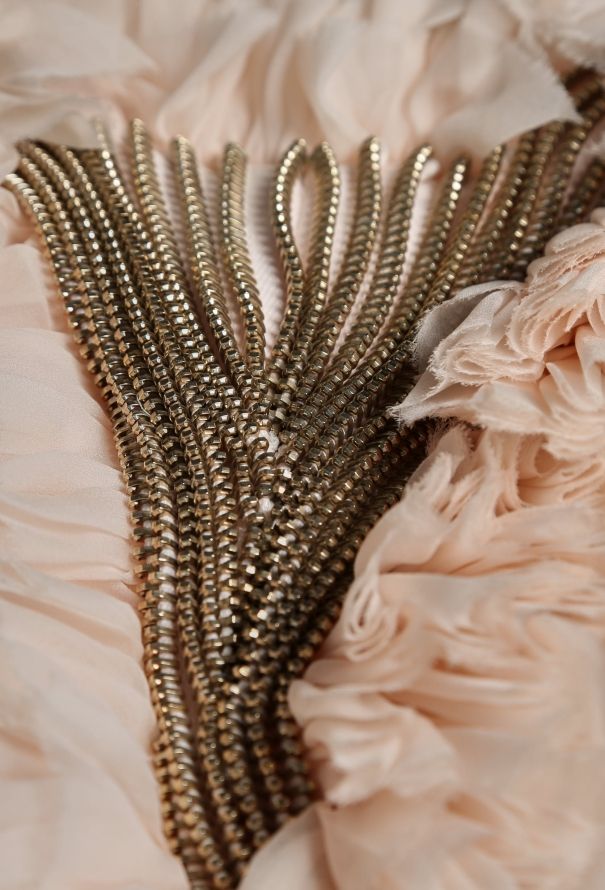 Givenchy S/S 2011 Ruffled Zipper Chiffon Dress - 6