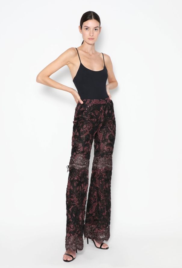 Gucci CAMPAIGN F/W 1999 Lace Palazzo Pants - 2