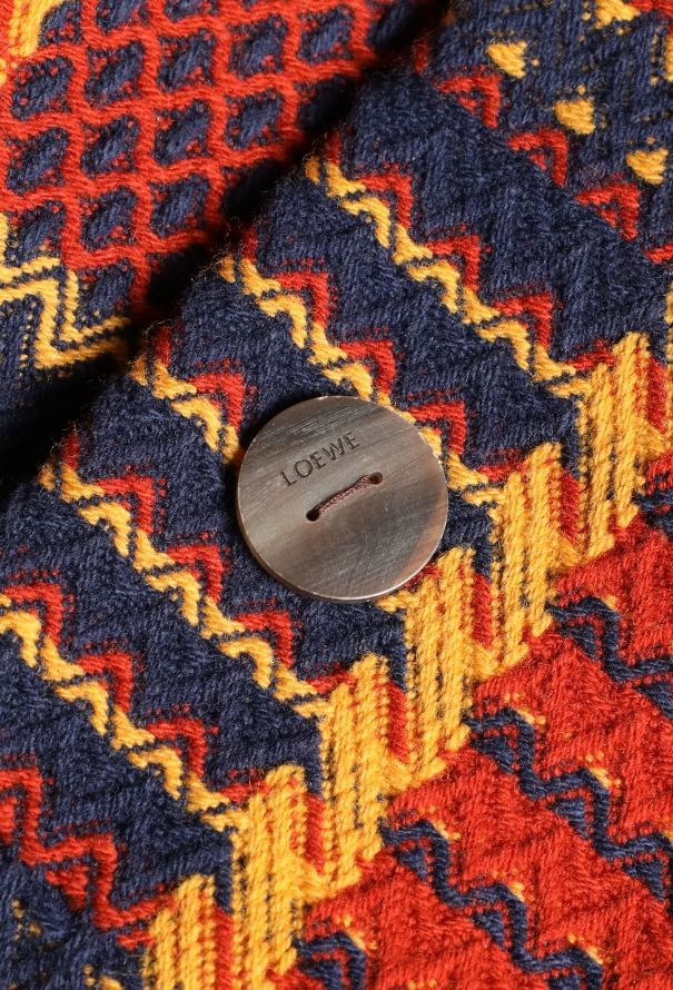 Loewe 2020 Asymmetrical Checkered Coat - 8