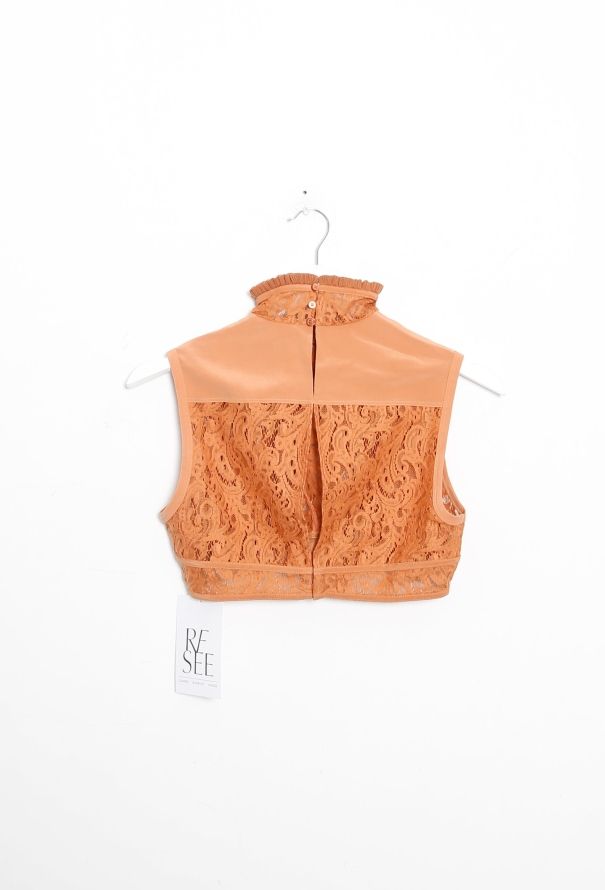 Chloé 2018 Lace Cropped Top - 6