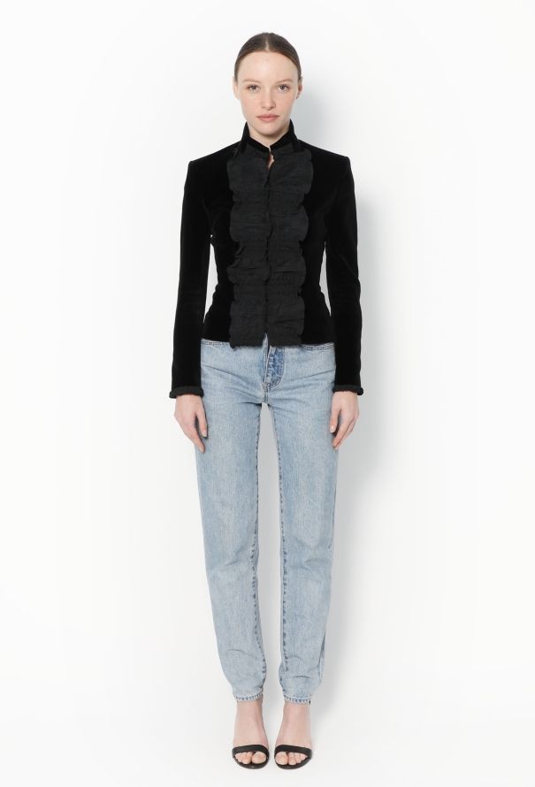 Saint Laurent F/W 2001 Tom Ford Velvet Jacket - 3