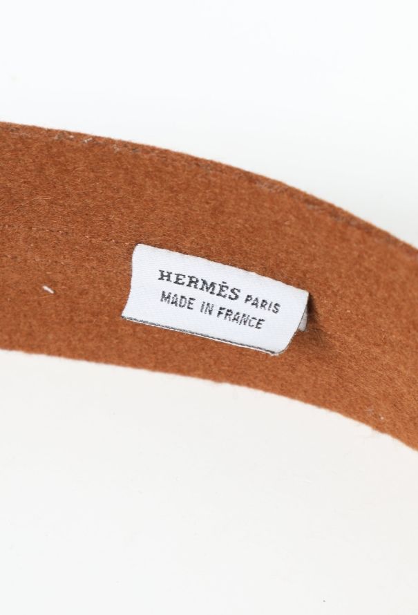 Hermès 2012 Felt & Leather Belt - 7