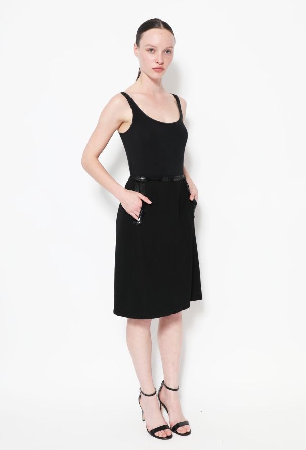 Chanel Embellished Sequin Trim Skirt - 3