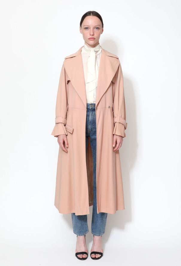 Ted Lapidus ‘70s Twill Belted Trench Coat - 2