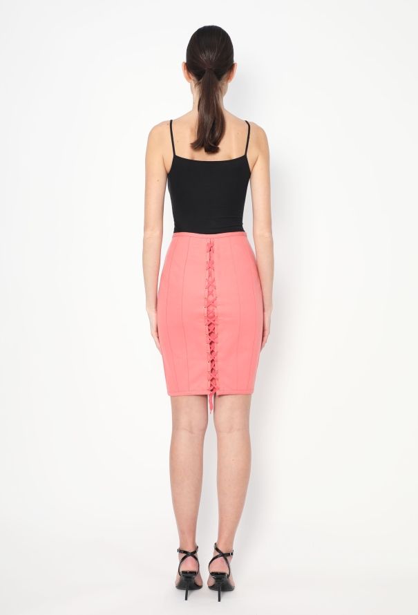 Jean Paul Gaultier 1989 Lace-up Denim Skirt - 3