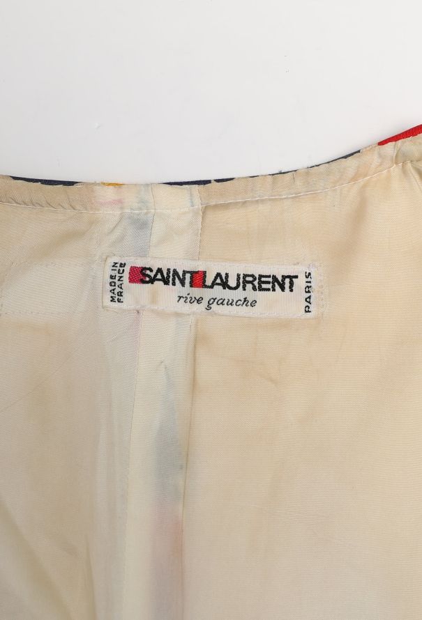 Saint Laurent RARE S/S 1982 Geometric Print Jacket - 6