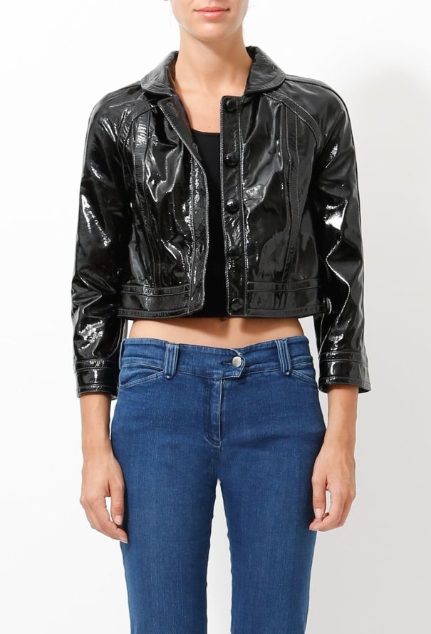 Proenza Schouler S/S 2004 Patent Leather Bolero - 3