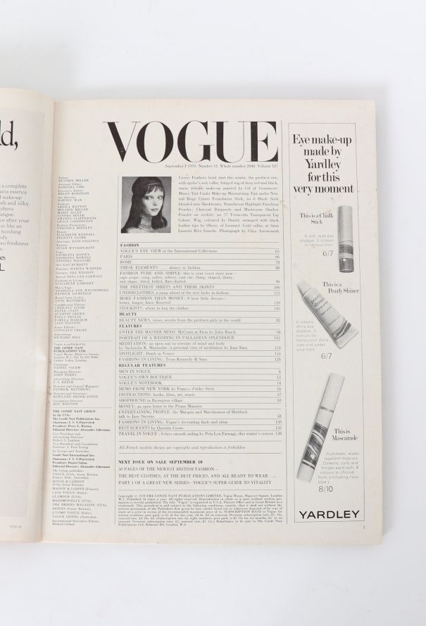 VOGUE UK 1970 Clive Arrowsmith Issue Trio - 4