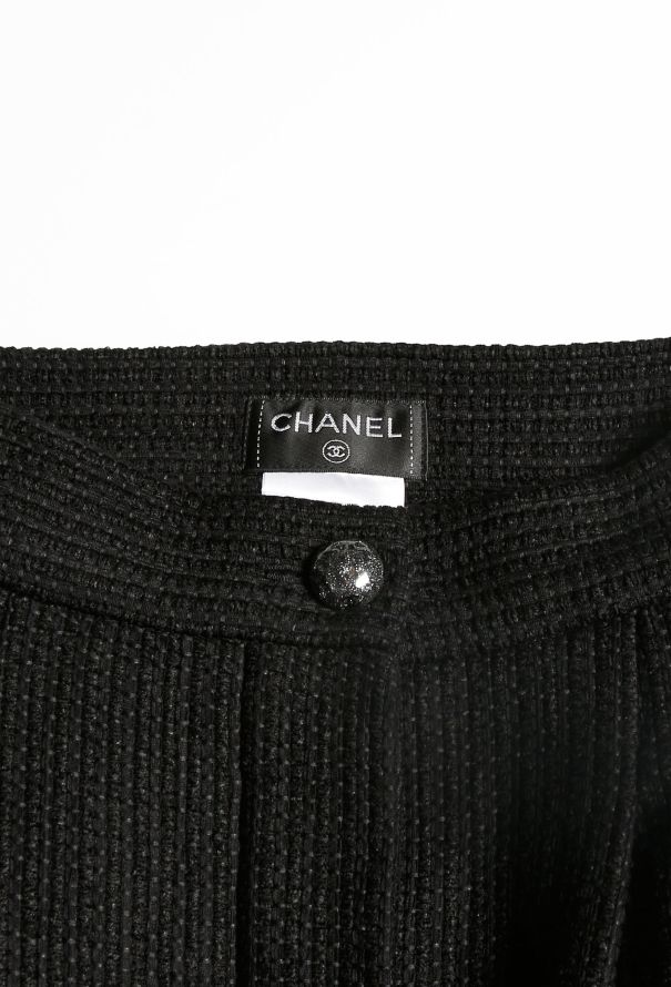 Chanel Tweed Lace Trim Skirt - 5