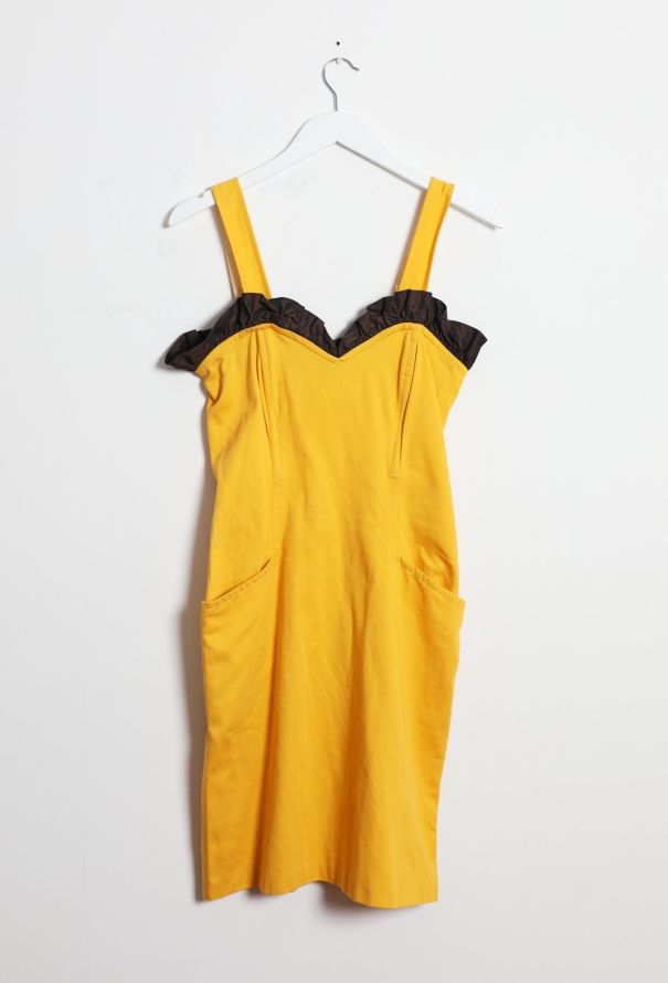 Saint Laurent Vintage Ruffled Dress - 8