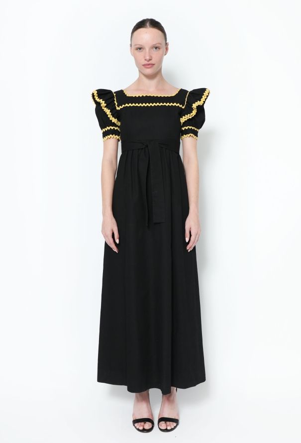 Saint Laurent Collector 1968 Belted Peasant Dress - 1