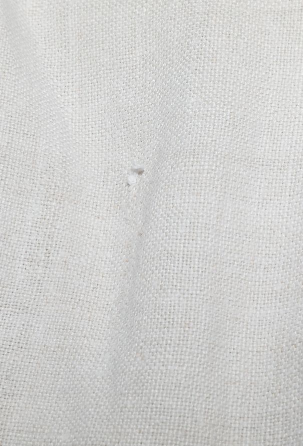 Embroidered Plunging Linen Kaftan - 5