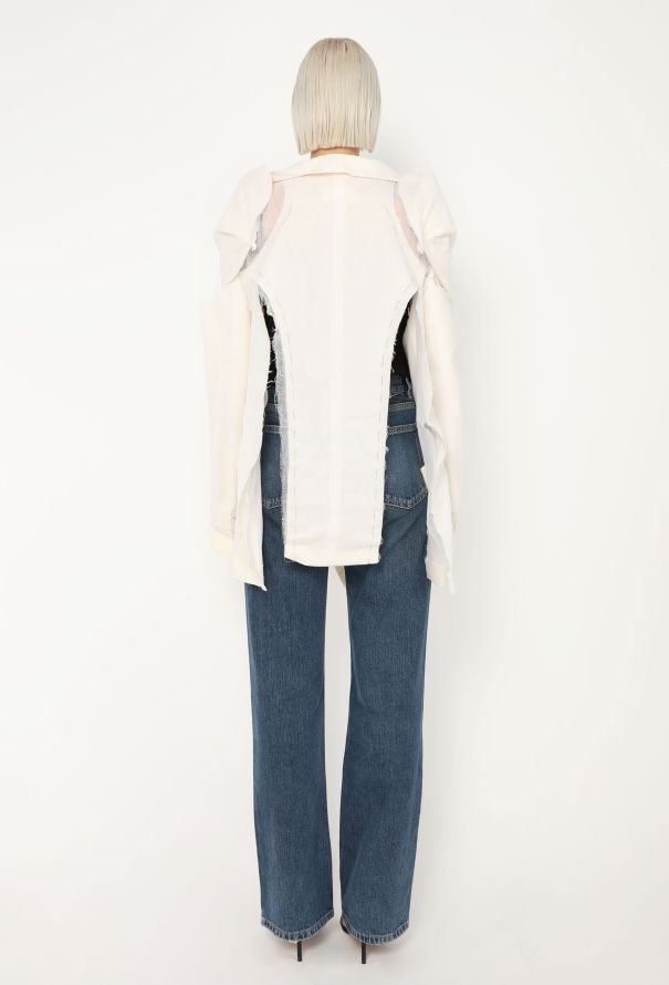 Maison Margiela S/S 2021 Deconstructed Patchwork Jacket - 5