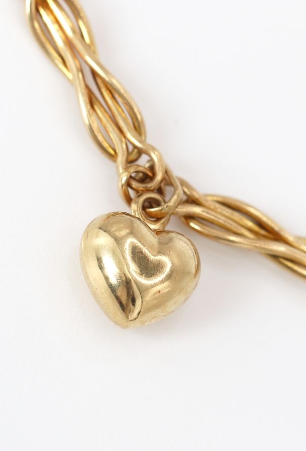 Vintage Fine Jewelry 18k Yellow Gold Charm Necklace - 3