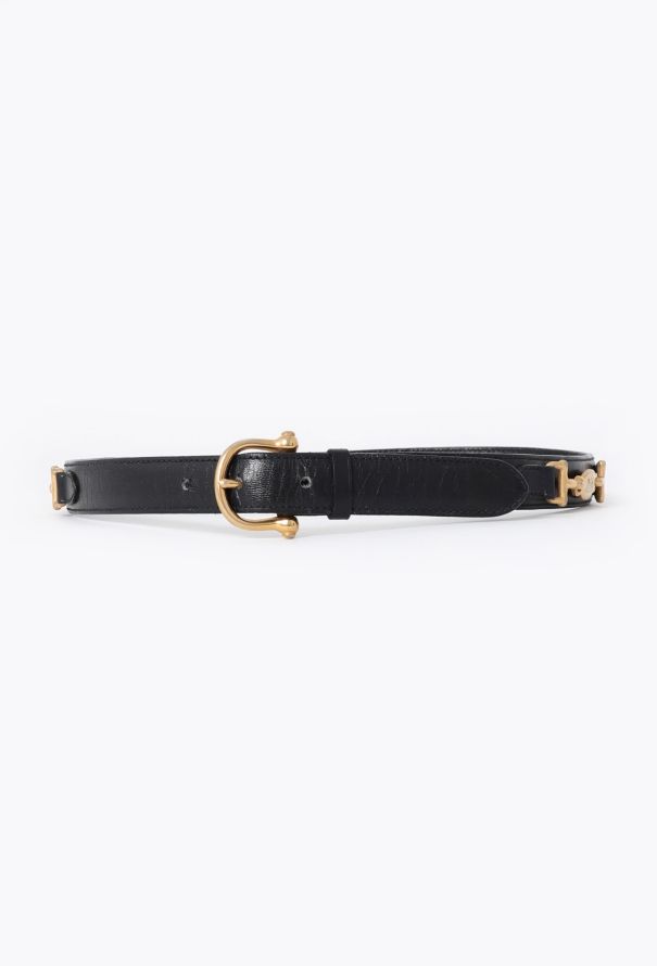 Céline '70s Horsebit Leather Belt - 1
