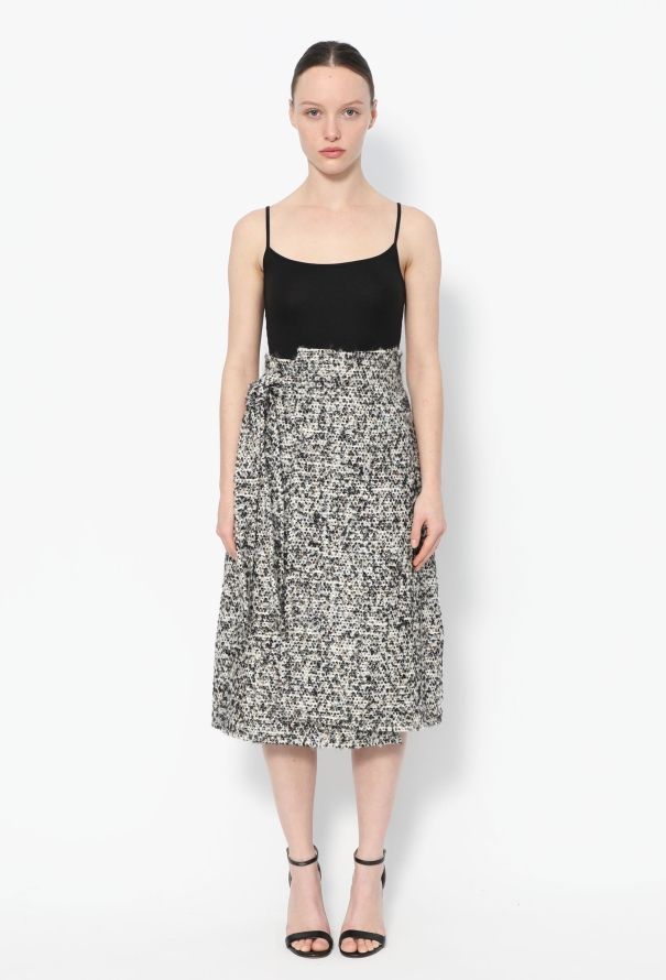 Céline 2014 Bouclé Wrap Skirt - 1